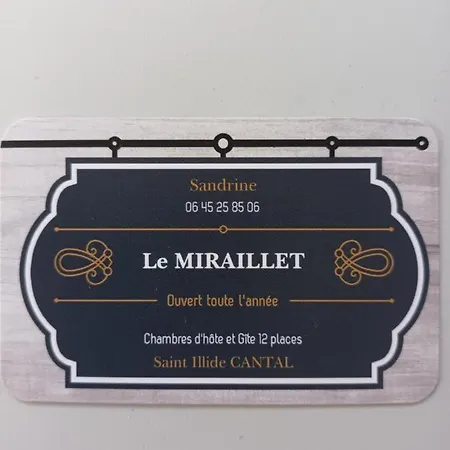 Bed & Breakfast Le Miraillet, Saint-Illide